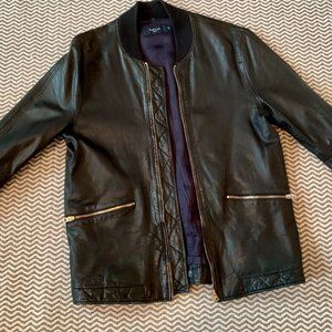 Paul Smith bomber leather jacket size S